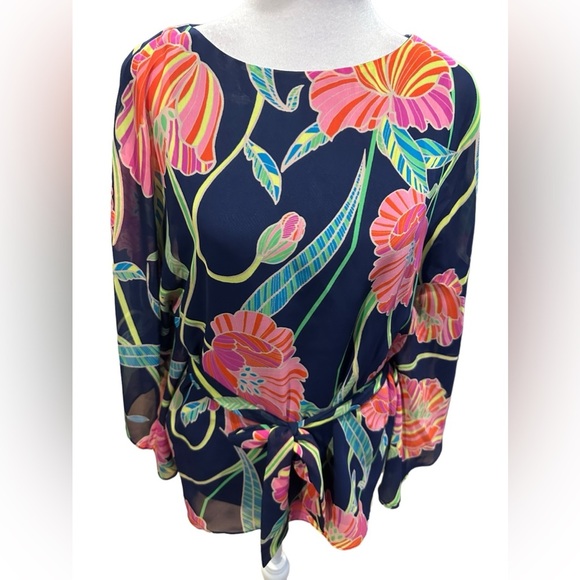 Trina Turk floral eye opener top size XS - Picture 6 of 14